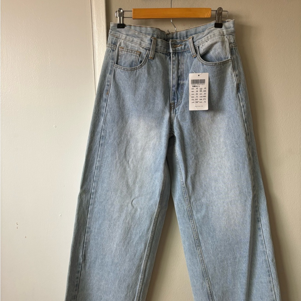 Brandy Melville Blue Straight Leg Jeans